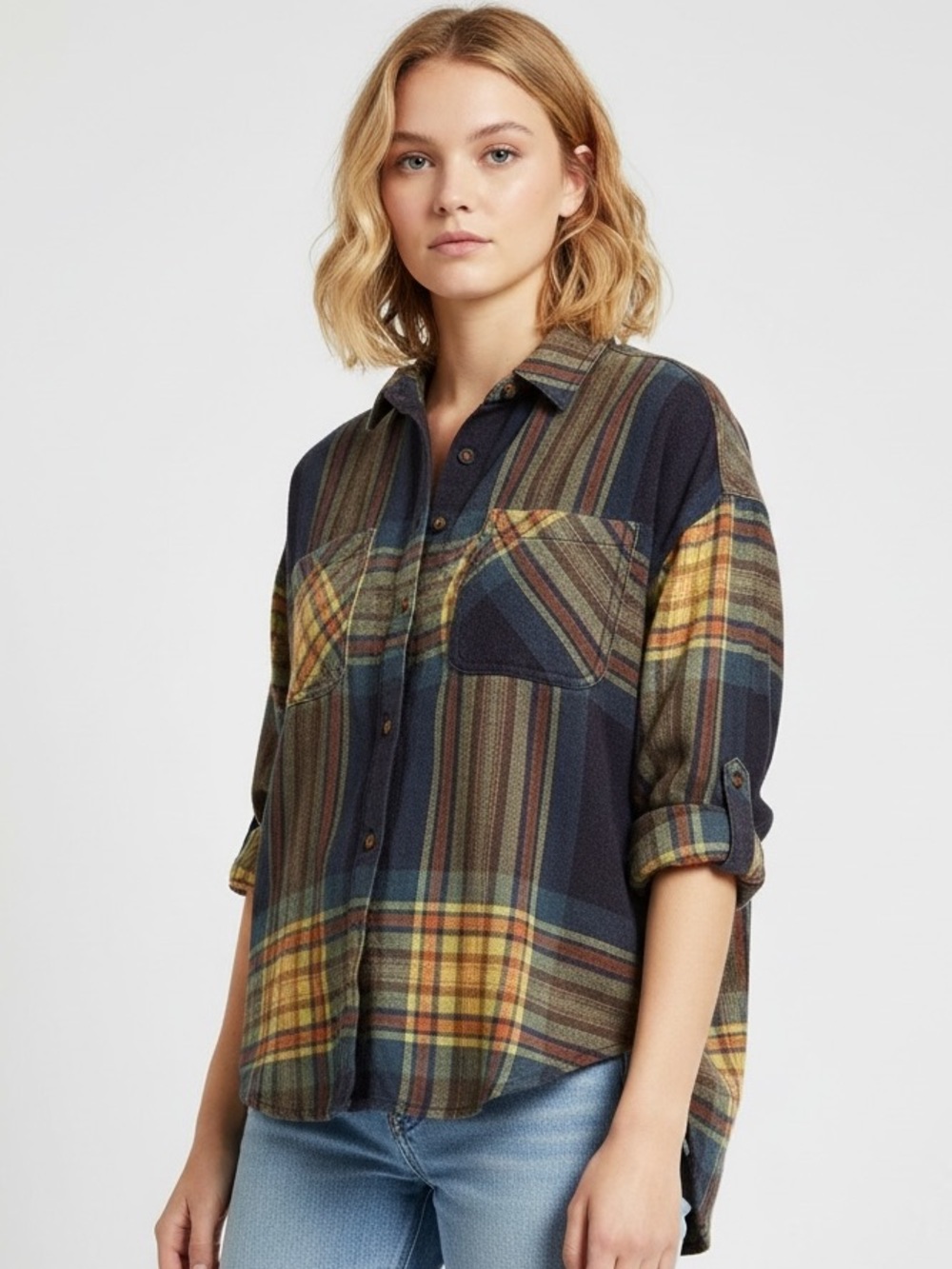 Urban Outfitters NWT BDG Karl Slouchy Flannel-Size Large-NWT